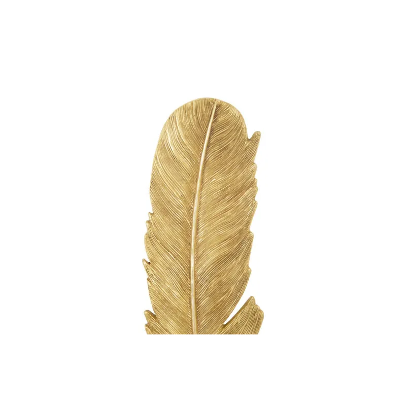 Feathers Wall Art, Large, Gold Leaf, Set of 2