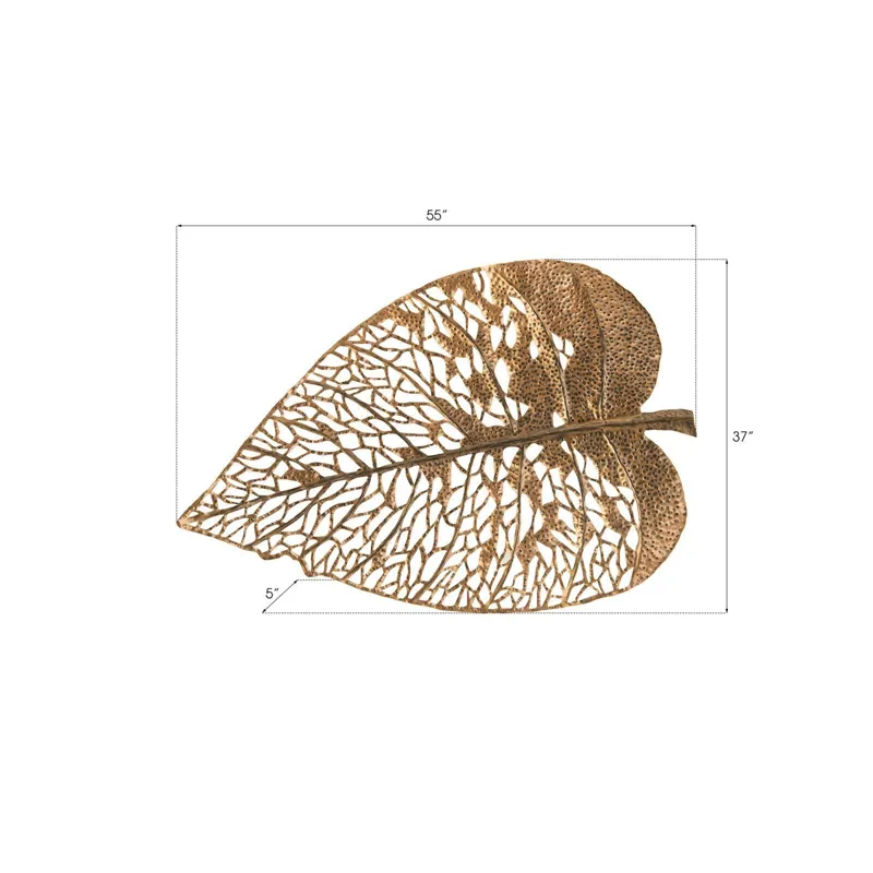 Birch Leaf Wall Art, Copper, Large