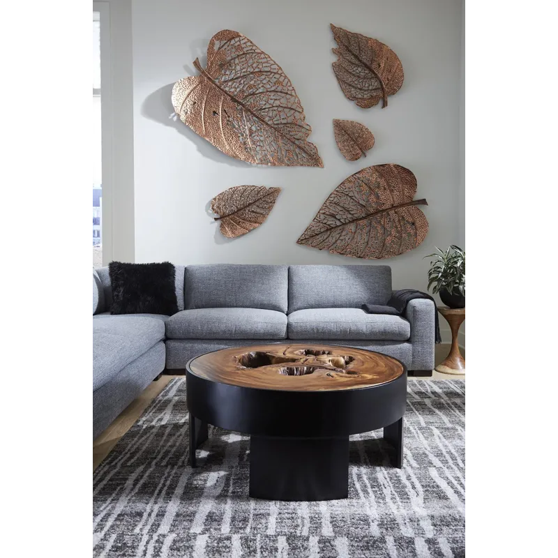Birch Leaf Wall Art, Copper, Large