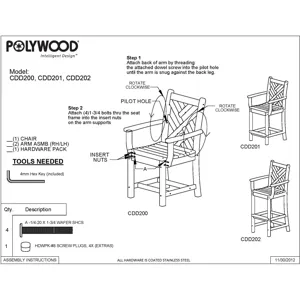 Chippendale Bar Arm Chair