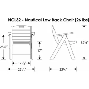Nautical Lowback Chair