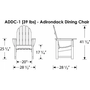 Classic Adirondack Casual Chair