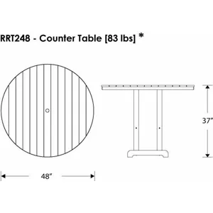 Round 48" Counter Table