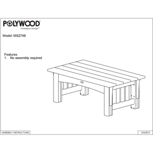 Mission Coffee Table