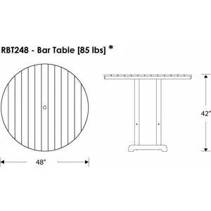 Round 48" Bar Table