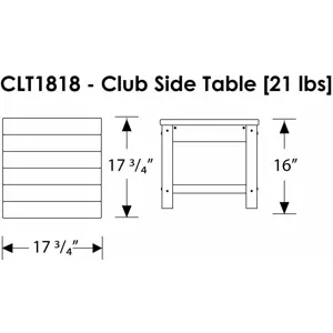 Club 18" Side Table