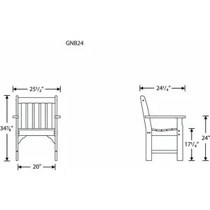 Vineyard Garden Arm Chair