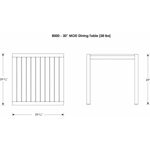 MOD 30" Dining Table