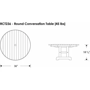 Round 36" Conversation Table