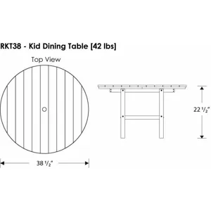 38" Kids Dining Table