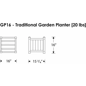 Traditional Garden 16" Planter