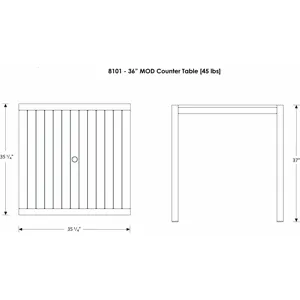 MOD 36" Counter Table