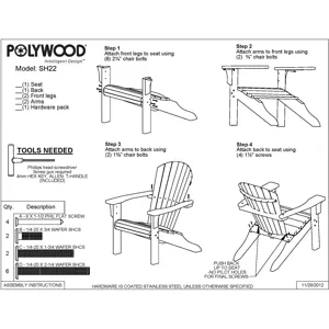 Seashell Adirondack