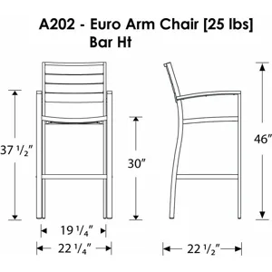 Euro Bar Arm Chair