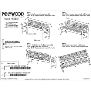 Rockford 72" Chippendale Bench
