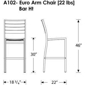 Euro Bar Side Chair