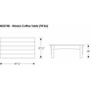 Mission Coffee Table