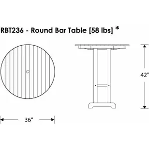 Round 36" Bar Table