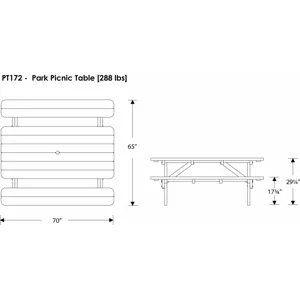 Park 72" Picnic Table