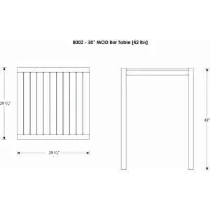 MOD 30" Bar Table