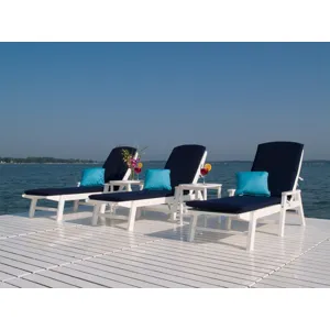 Nautical Chaise w/ Arms