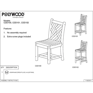 Chippendale Counter Side Chair