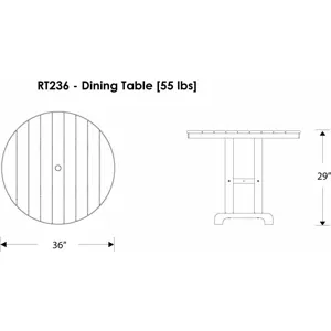 Round 36" Dining Table