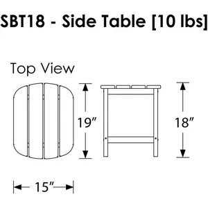 South Beach 18" Side Table