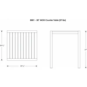 MOD 30" Counter Table