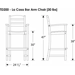 La Casa Caf Bar Arm Chair