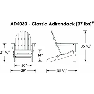 Classic Folding Adirondack