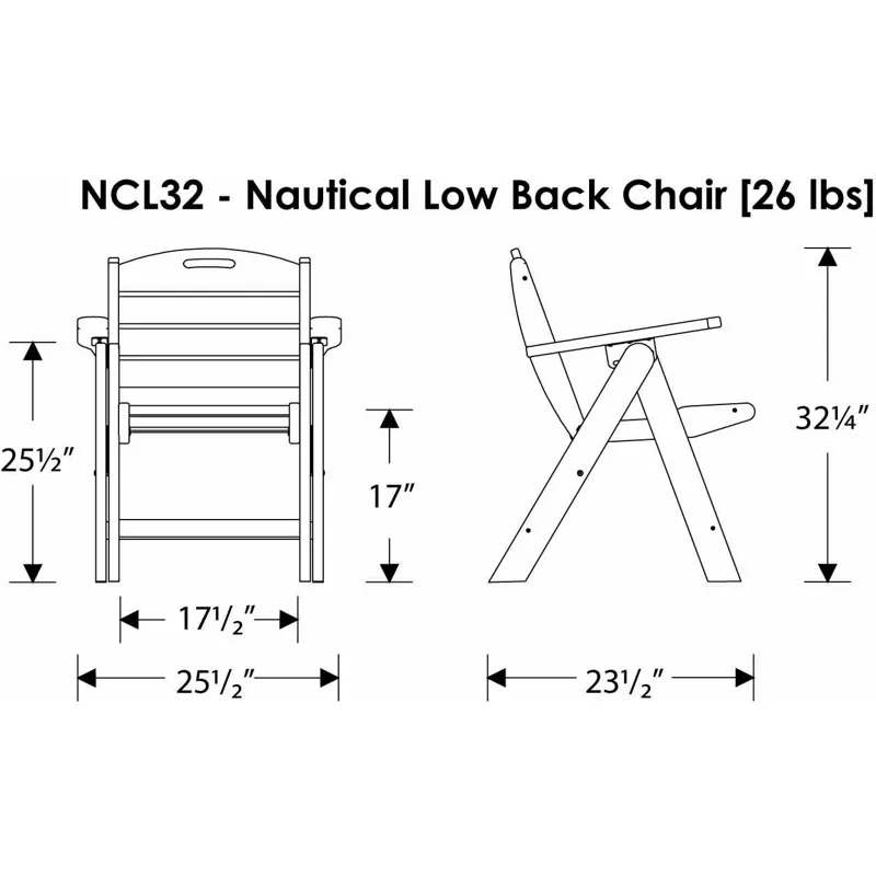 Nautical Lowback Chair