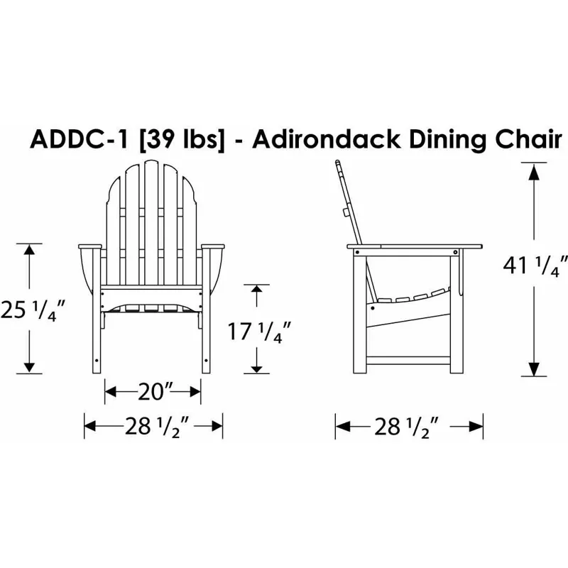 Classic Adirondack Casual Chair