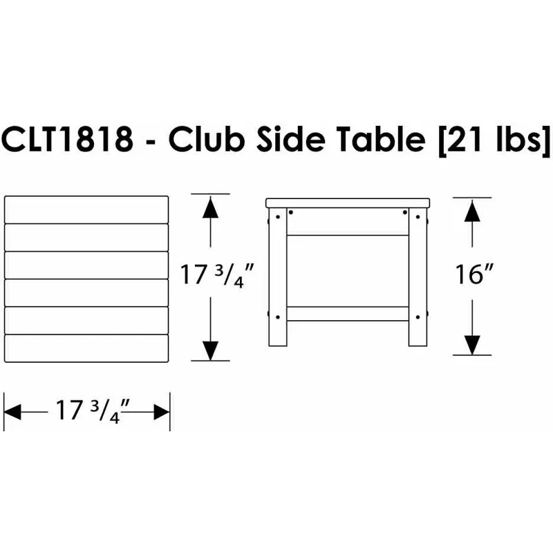Club 18" Side Table