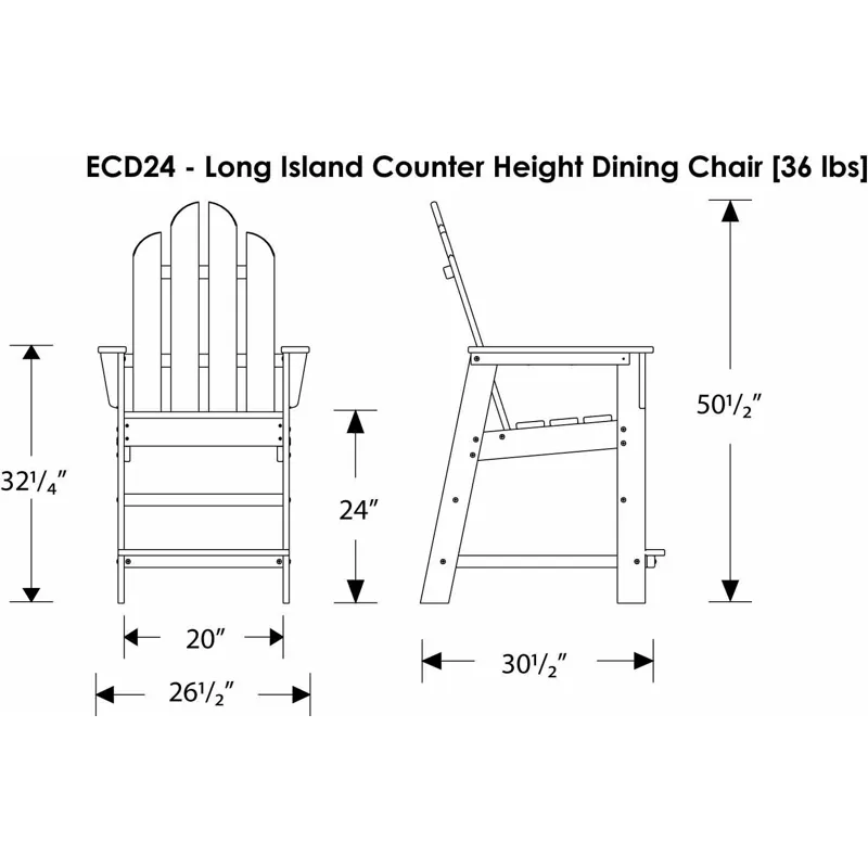 Long Island Counter Chair