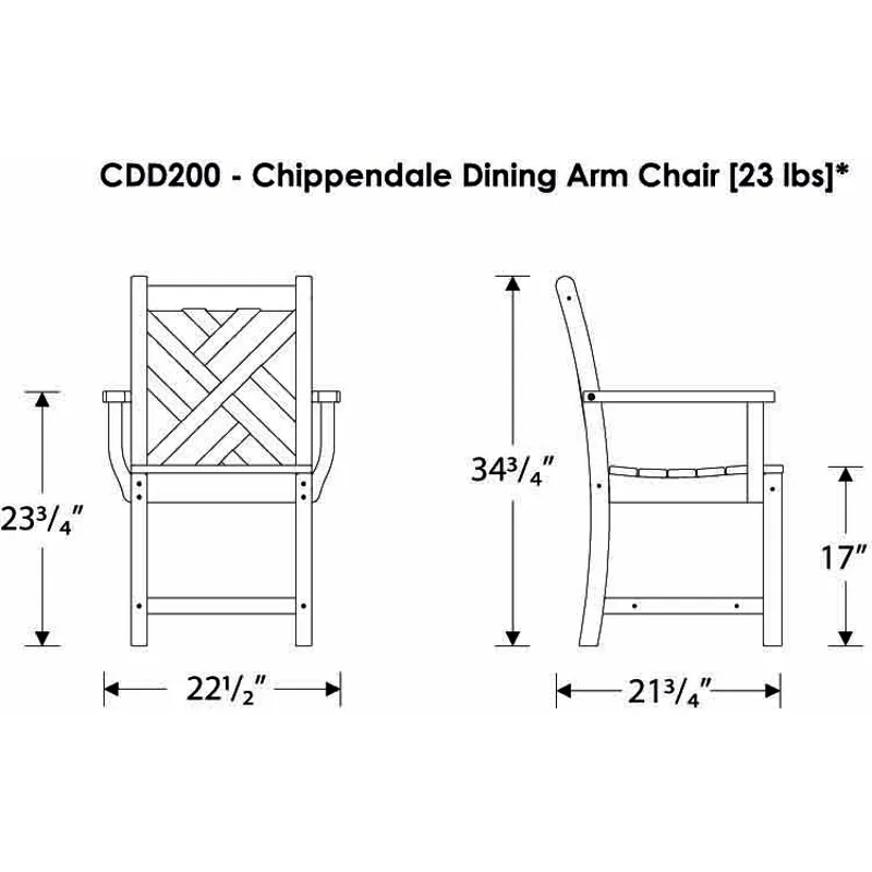 Chippendale Dining Arm Chair