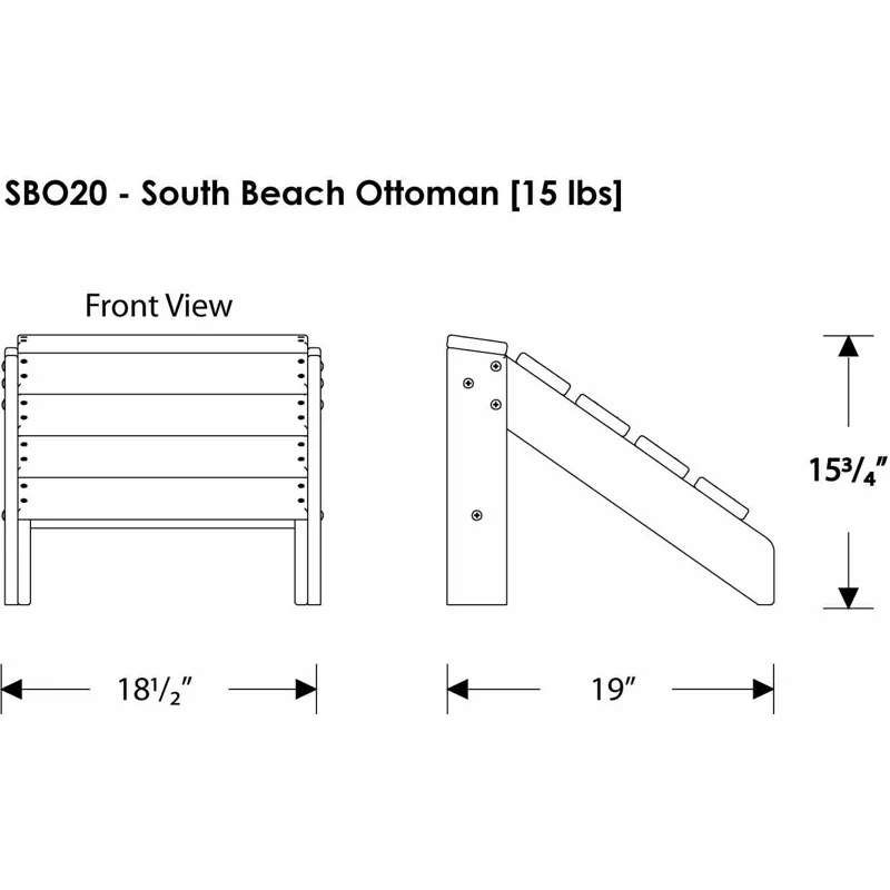 South Beach Ottoman