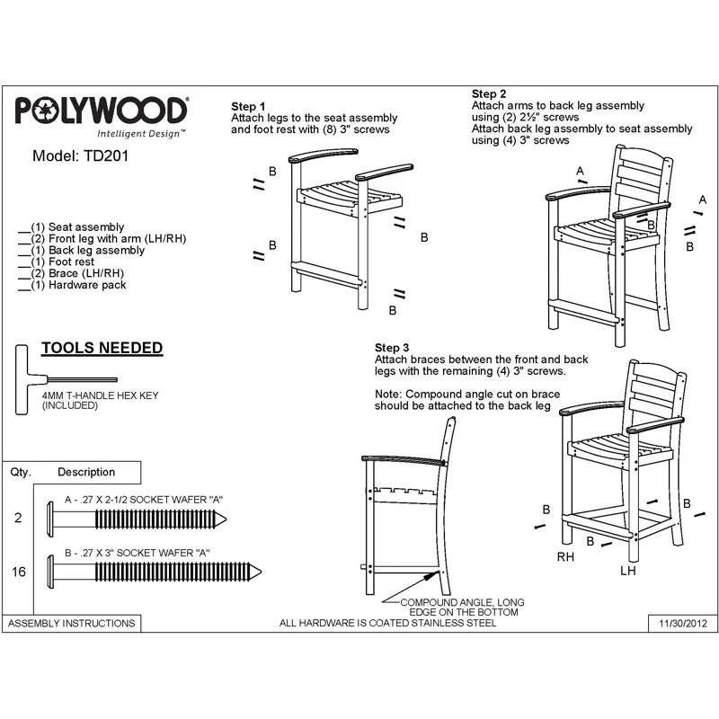 La Casa Caf Counter Arm Chair