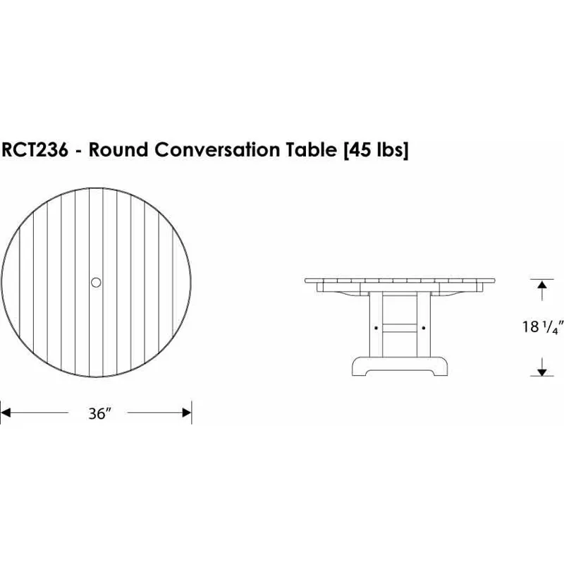 Round 36" Conversation Table