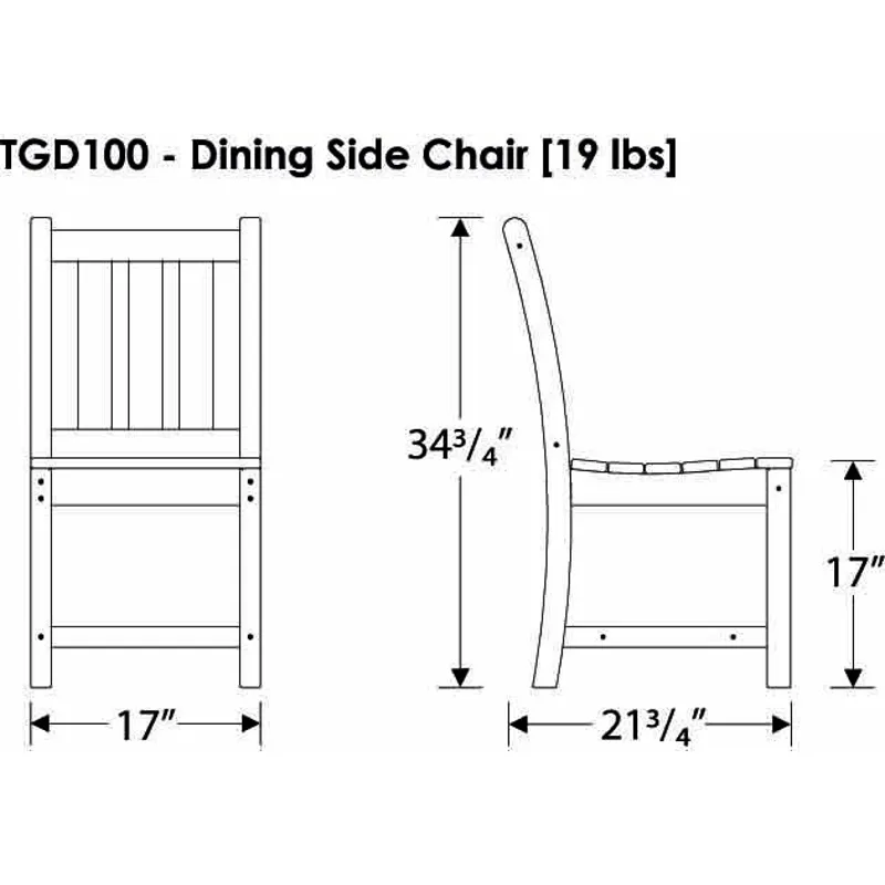 Traditional Garden Dining Side Chair