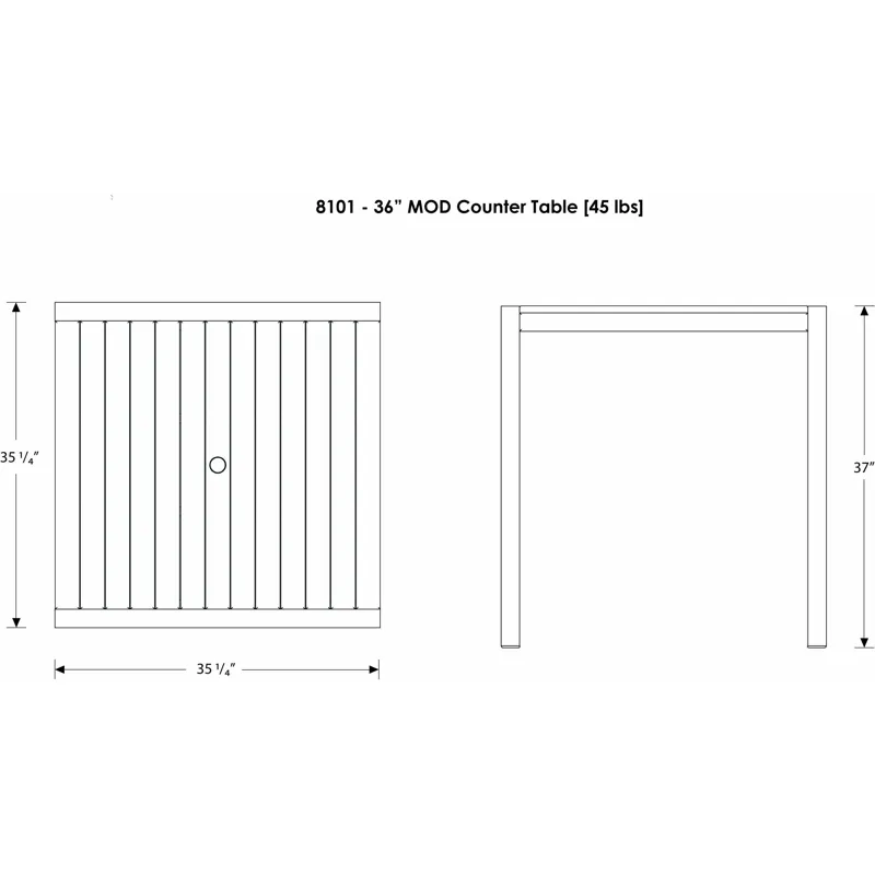 MOD 36" Counter Table