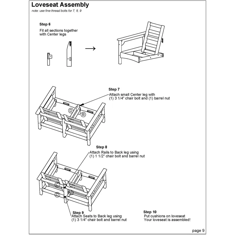 Mission Settee