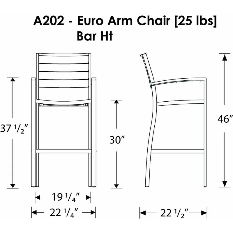Euro Bar Arm Chair