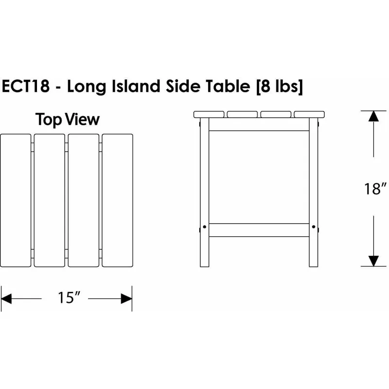 Long Island 18" Side Table