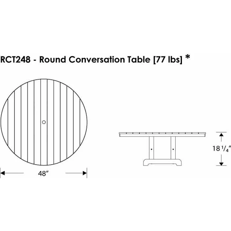Round 48" Conversation Table