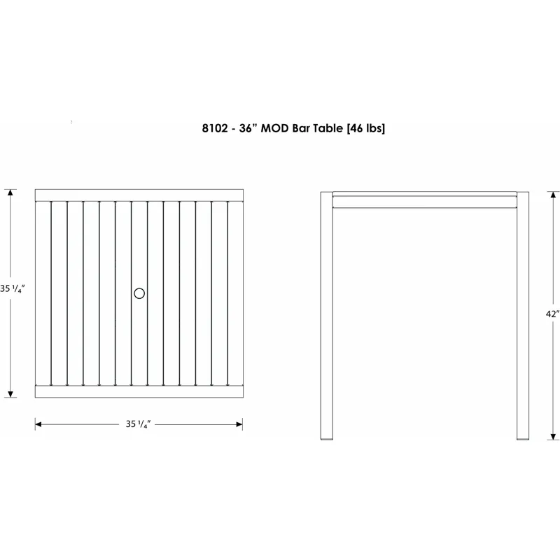 MOD 36" Bar Table