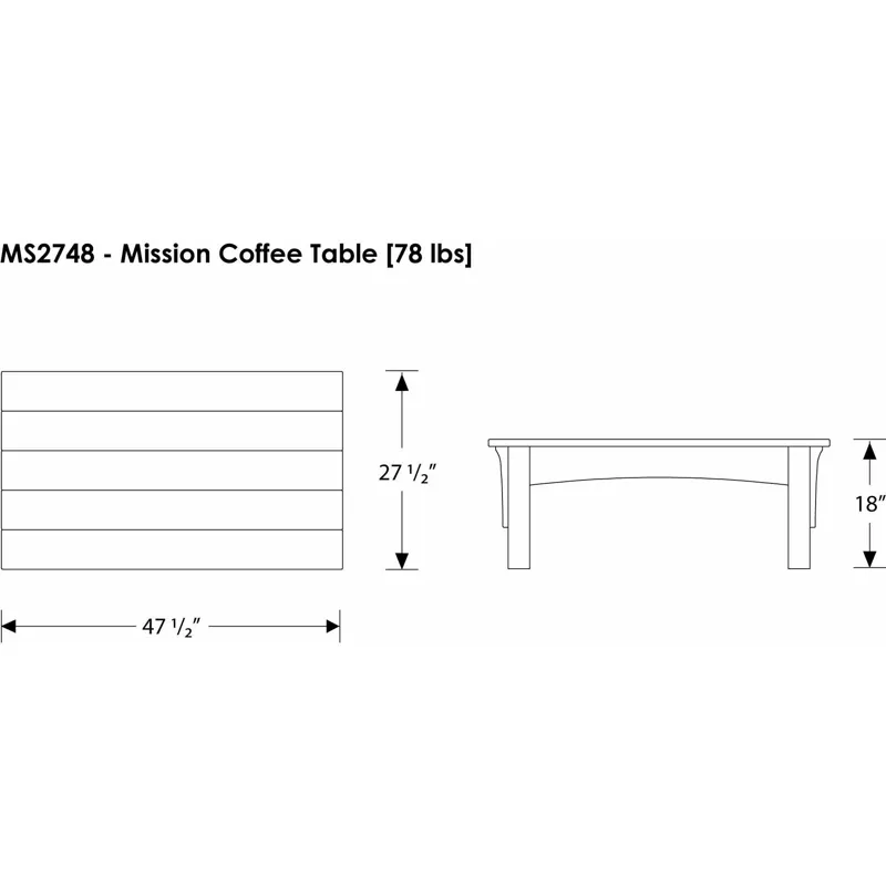Mission Coffee Table