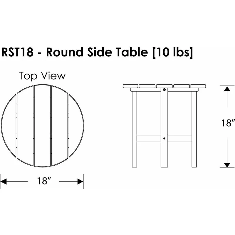 Round 18" Side Table