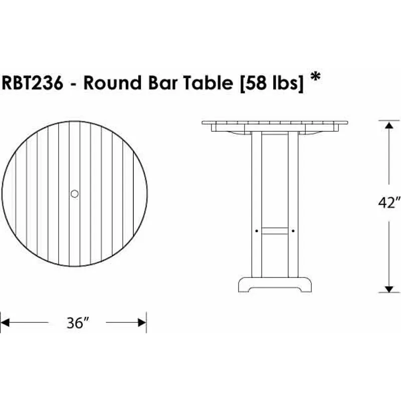 Round 36" Bar Table