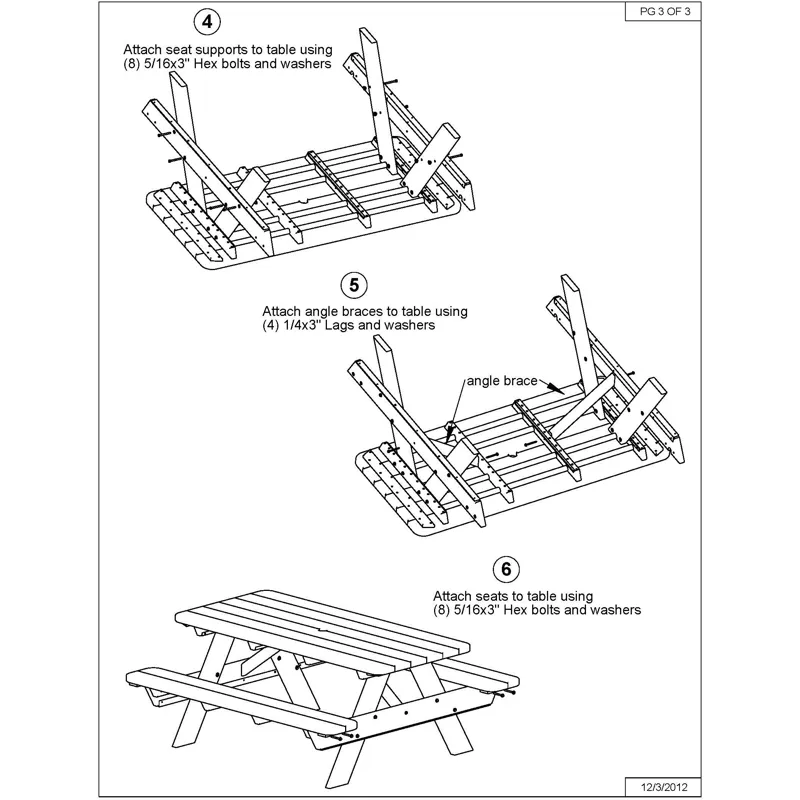 Park 72" Picnic Table